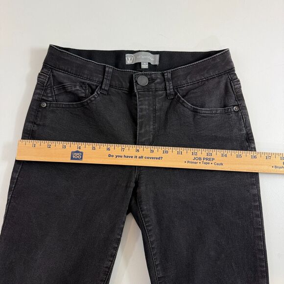 Wit & Wisdom Women's Black Skinny Jeans Stretch Waistband Size 4 - Picture 7 of 11